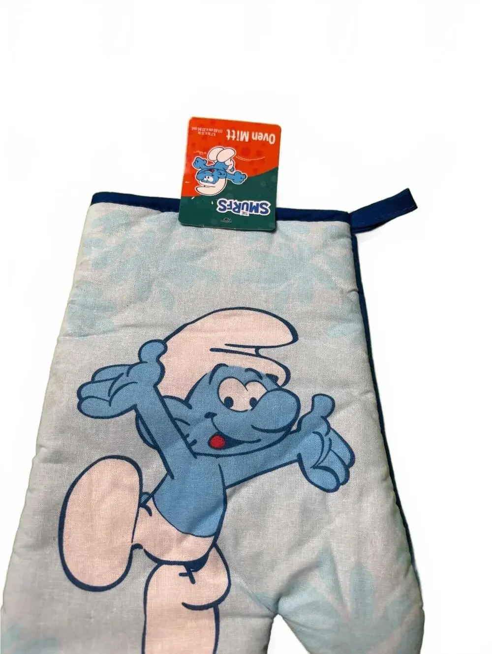 The Smurfs Oven Mitt 6.7in x 11in Cotton Polyester